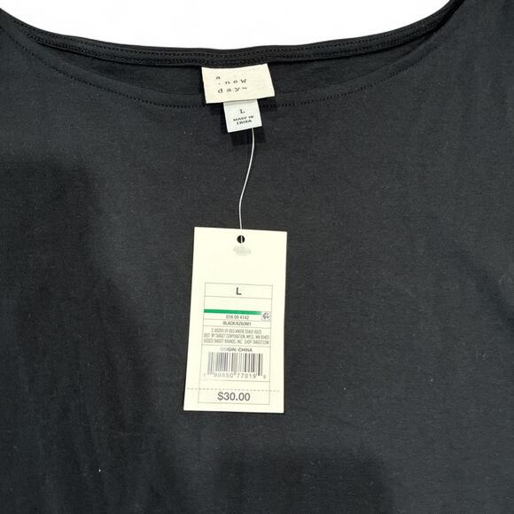 Black Ruffle Bottom Dress - Picture 2 of 2